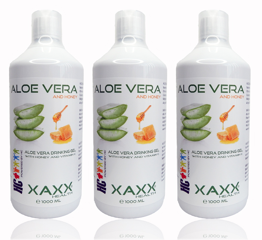 Aloe Vera Drinking Gel mit Honig & Vitamin C 3erSet Aloe Vera