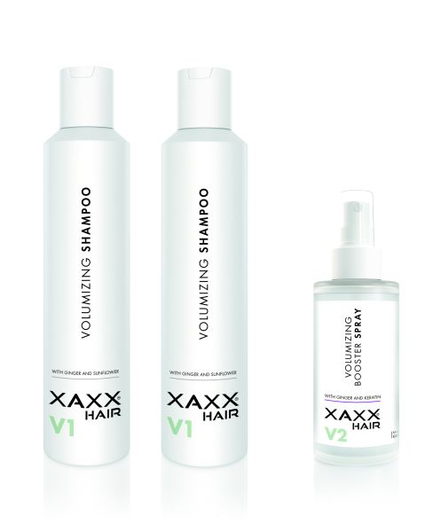 XAXX® Hair - VOLUMIZING SHAMPOO & BOOSTER SPRAY | PROMO-AKTION
