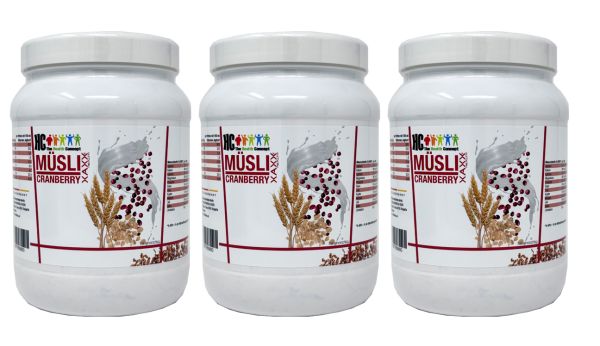 HC BODY CONTROL MÜSLI CRANBERRY 3er