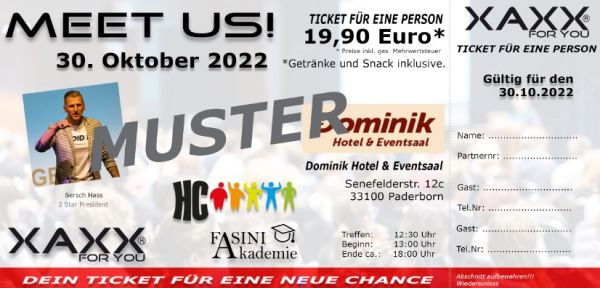 FASINI AKADEMIE - 30.10.2022 Paderborn Info (MEET US!)