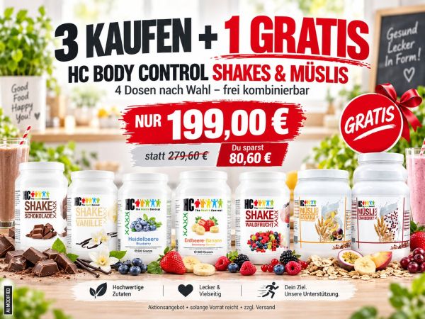 3+1 Aktion: Shake / Müsli