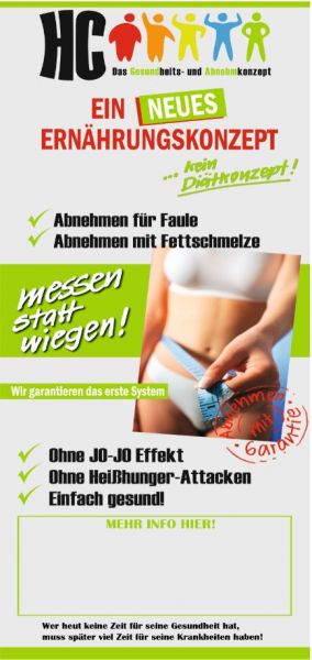 Kontaktflyer HC-Konzept, DIN-Lang 50er