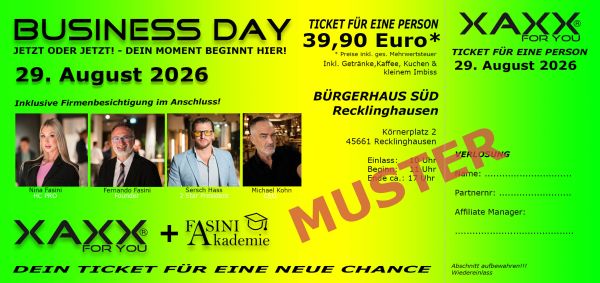 Business Day (1 Karte) - 29.08.2026